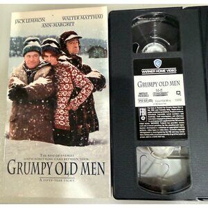 Grumpy Old Men VHS Tape Warner Home Video 1993 PG-13 104 Minutes Comedy Jack Lem